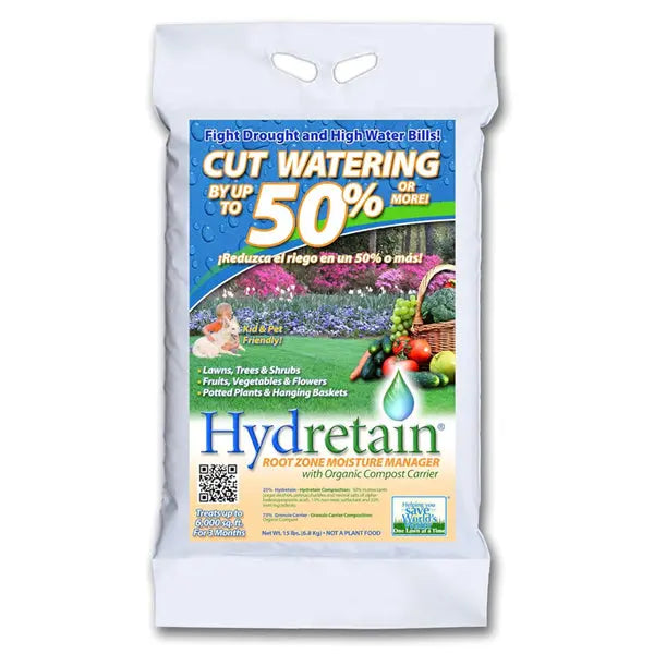 Hydretain Root Zone Drought Protection Control for Lawns Gardens 15lbs Hydretain
